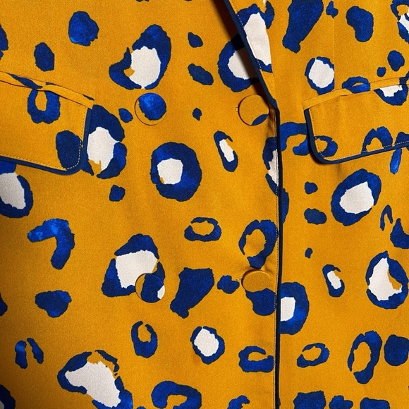 3.1 Phillip Lim for Target Orange and Blue Blazer with Abstract Pattern - Picture 2 of 6
